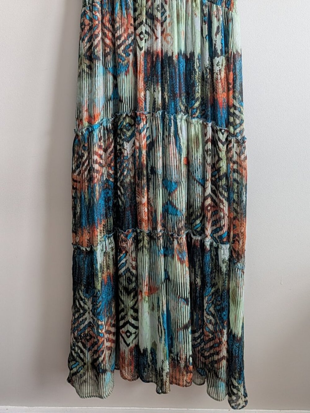 Chris McLaughlin Women Maxi Dress Size 18 Sleeveless Boho Beach Resort - Picture 2 of 7